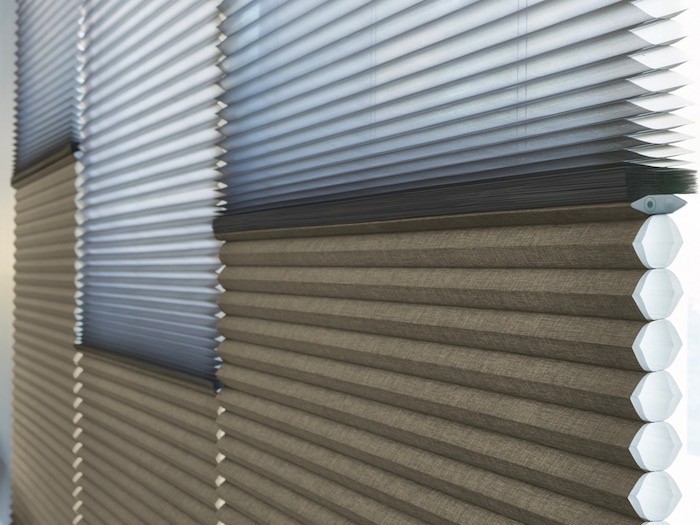 Room Darkening - in a bedroom two blinds in one